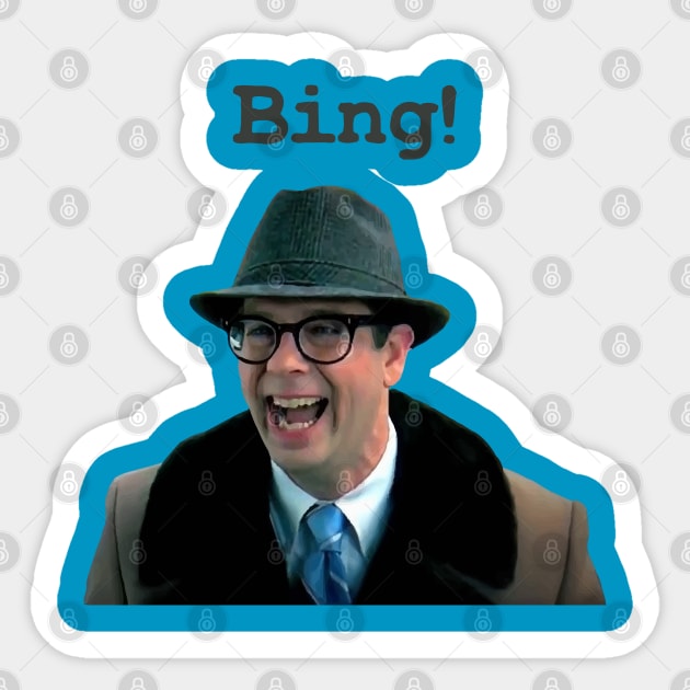 Ned Ryerson? Bing! Sticker by Tomorrowland Arcade